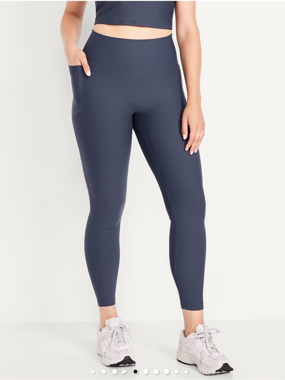 Old Navy High-Rise Side-Pocket Leggings in Slate